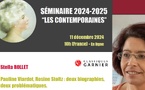 Séminaire Les Contemporaines - 11 décembre 2024 - 10h (matin) - Stella Rollet sur Pauline Viardot et Rosine Stoltz